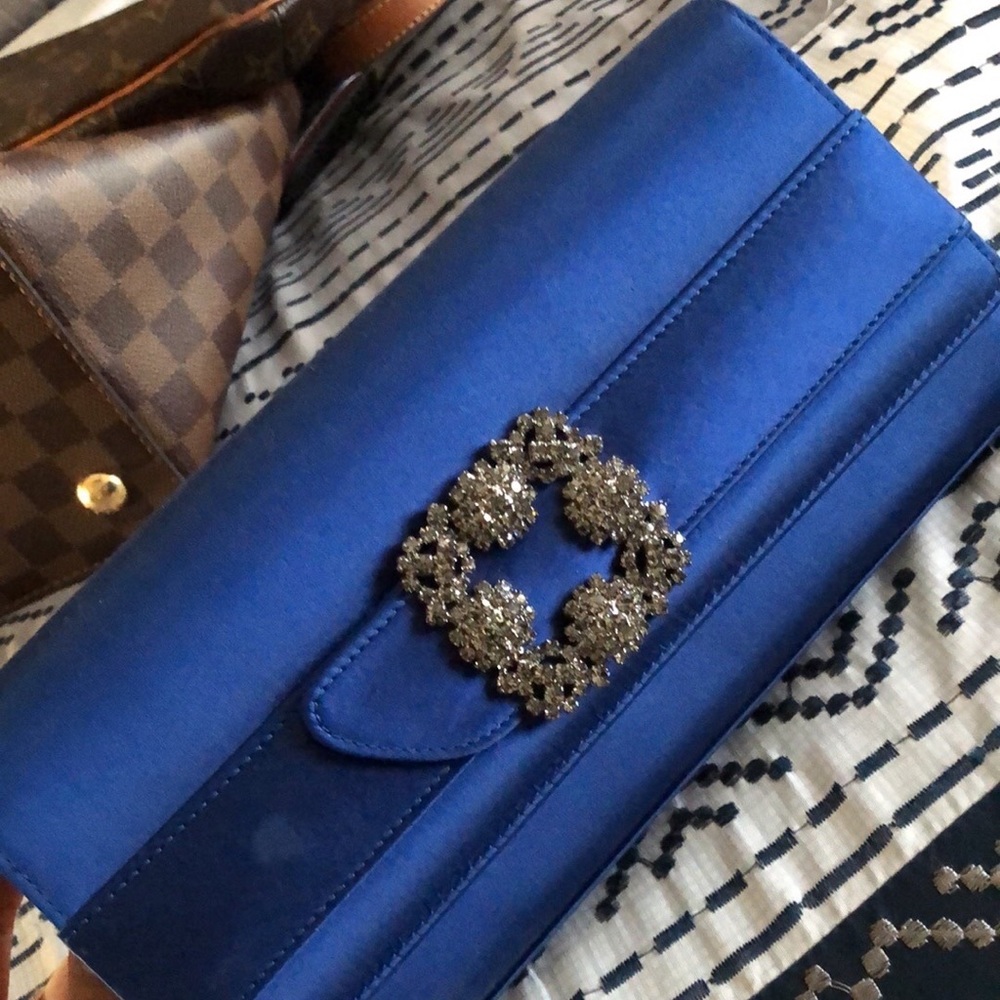 Manolo Blahnik Royal Blue Gothisi